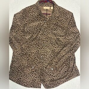 Kate Hill Animal Print Blouse